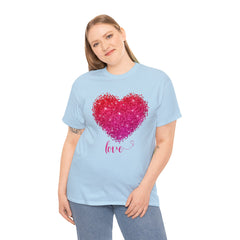 Valentine's Day Shirt Love Heart Graphic Tee for Men and Women