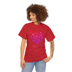 Valentine's Day Shirt Love Heart Graphic Tee for Men and Women