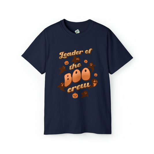 Halloween Unisex Funny T-shirts Leader of the Boo Crew Men & Women