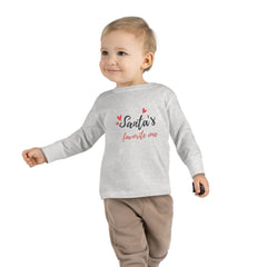 "Santas Little Helper" Christmas, Holidays, Santa Claus Toddler Long Sleeve Tee for Boys & Girls