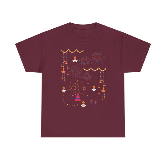 Diwali Indian Fireworks Festival of Light Hindu Diwali T-Shirt For Men & Women