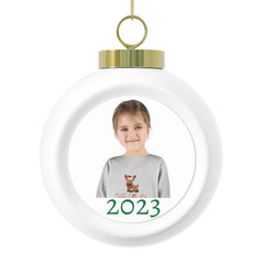 Personalized Christmas Ball Ornament - Customize with Name/ Text/ Picture