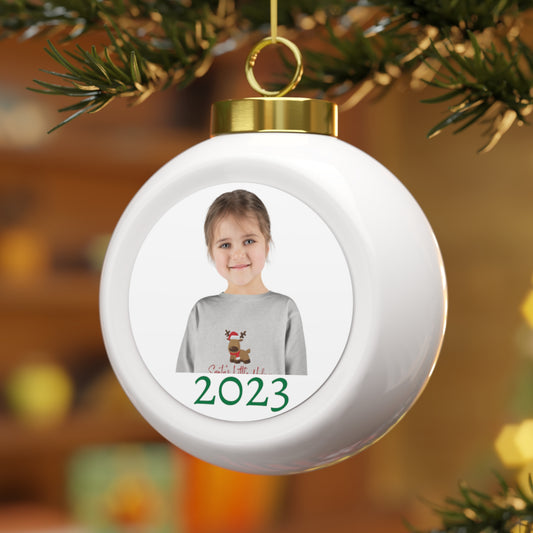 Personalized Christmas Ball Ornament - Customize with Name/ Text/ Picture