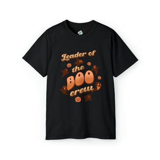 Halloween Unisex Funny T-shirts Leader of the Boo Crew Men & Women