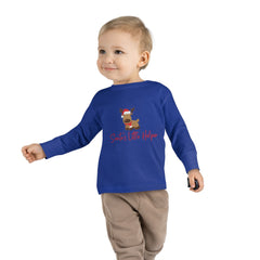 Santas Little Helper Christmas, Holidays, Santa Claus Toddler Long Sleeve Tee for Boys & Girls