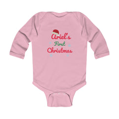 Personalized - First Christmas Baby Bodysuit Christmas and Holidays Long Sleeve