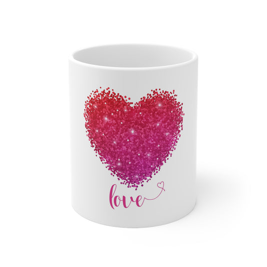 The " Valentine's Day Heart "  Coffee Mug for love