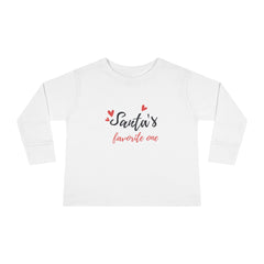 "Santas Little Helper" Christmas, Holidays, Santa Claus Toddler Long Sleeve Tee for Boys & Girls