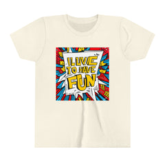 ILuv2HF (I Luv To Have Fun) Youth Short Sleeve Cotton T-Shirt (XS - XL)-TWW