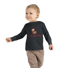 Santas Little Helper Christmas, Holidays, Santa Claus Toddler Long Sleeve Tee for Boys & Girls