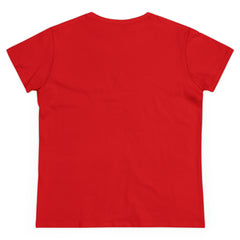 Women's Funny T-Shirt for Halloween in Red - "Hallo-queen '23"