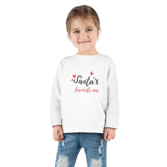 "Santas Little Helper" Christmas, Holidays, Santa Claus Toddler Long Sleeve Tee for Boys & Girls