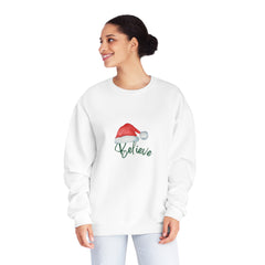 "Believe" Christmas, Santa, Holidays, Crewneck Unisex Sweatshirt