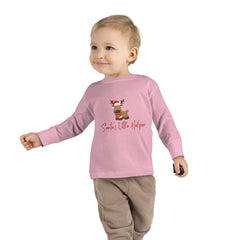 Santas Little Helper Christmas, Holidays, Santa Claus Toddler Long Sleeve Tee for Boys & Girls