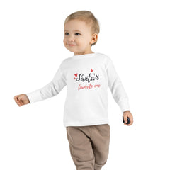 "Santas Little Helper" Christmas, Holidays, Santa Claus Toddler Long Sleeve Tee for Boys & Girls