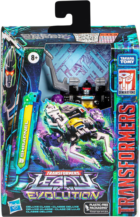 Transformers Toys Legacy Evolution Deluxe Shrapnel Toy, 5.5-inch, Action Figure
