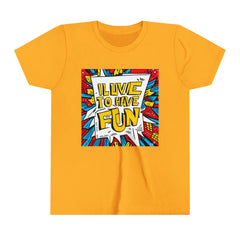 ILuv2HF (I Luv To Have Fun) Youth Short Sleeve Cotton T-Shirt (XS - XL)-TWW