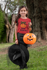 Halloween Funny T-shirts For Kids/Girls - "Hallo-queen '23"