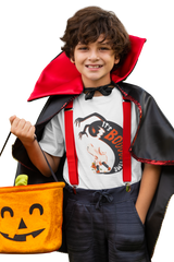 Halloween Unisex Kids Funny T-shirts  - "Its Boo Time" - Boys/Girls - Novelty T-Shirts - White