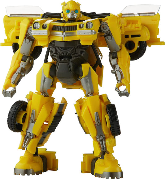 Transformers Studio Series Deluxe Class 100 Bumblebee Toy, Rise of The Beasts, 4.5-inch, Action Figure - toyzverse