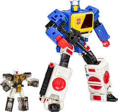 Transformers Toys Legacy Evolution Voyager Twincast and Autobot Rewind Toy, 7-inch, Action Figures - toyzverse