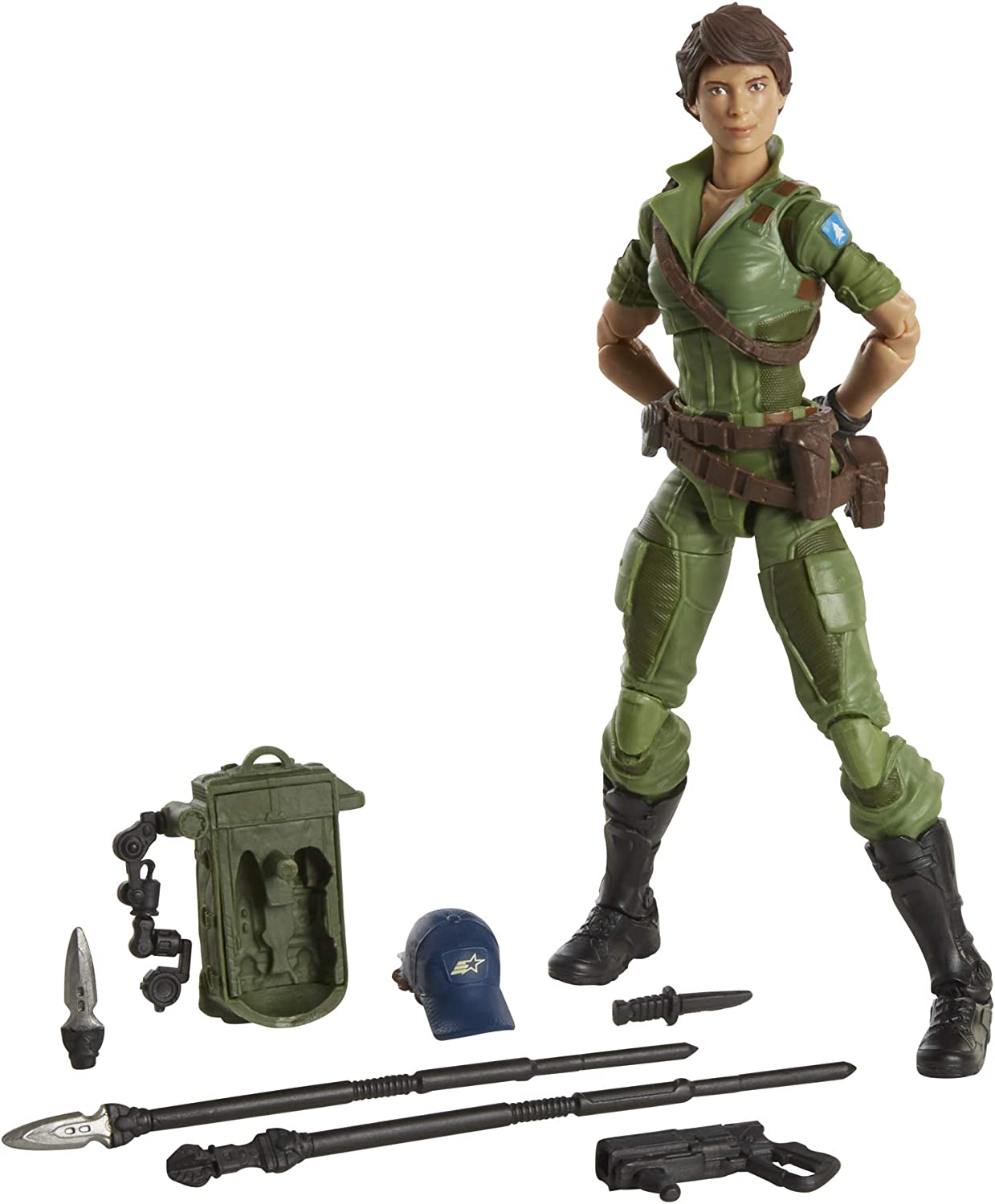 Hasbro G.I. Joe Classified Series Lady Jaye Action Figure 25 Collectible Premium Toy with Multiple Accessories 6-Inch Scale with Custom Package Art , Green - toyzverse