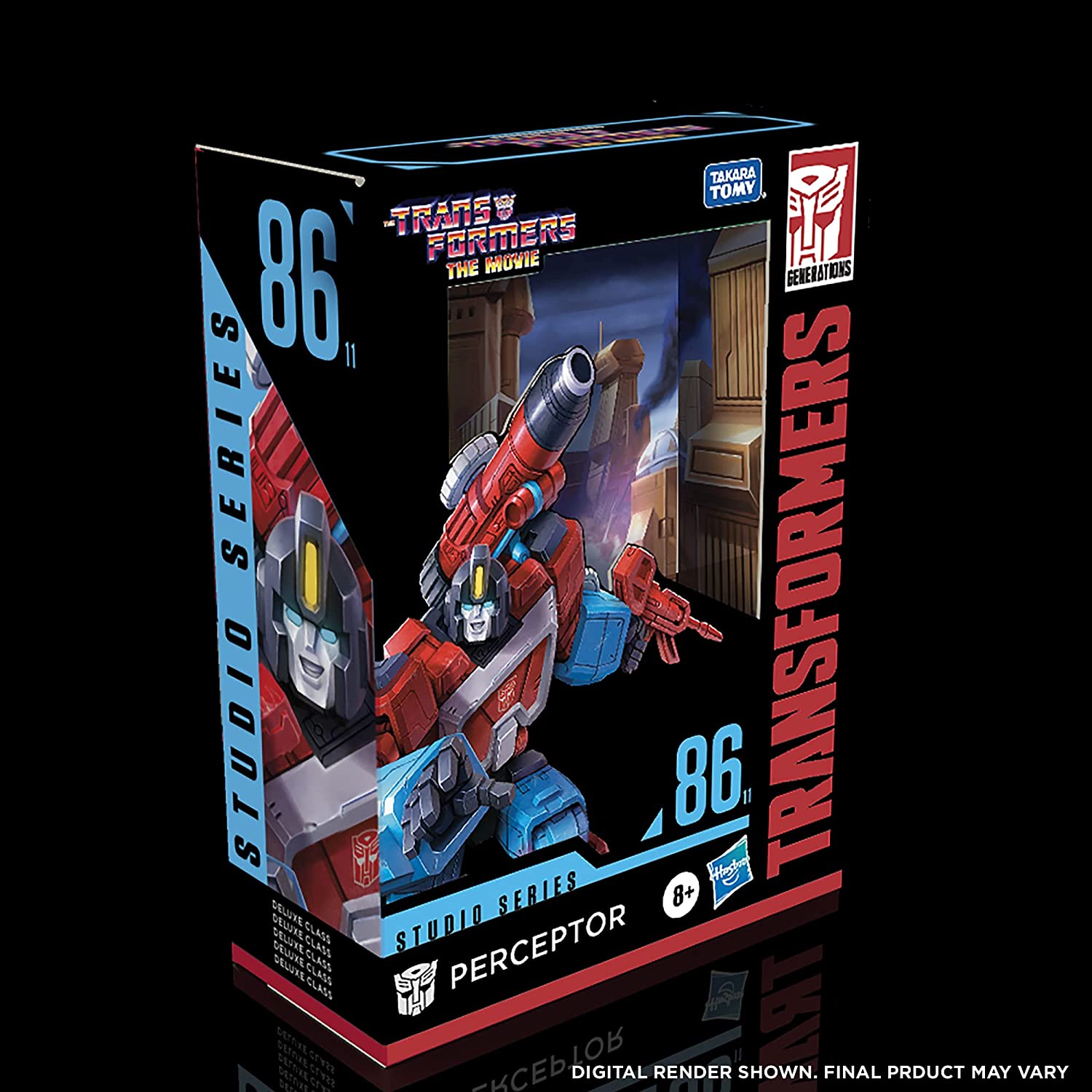 Transformers Toys Studio Series 86-11 Deluxe Class The Transformers: The Movie Perceptor Action Figure - toyzverse