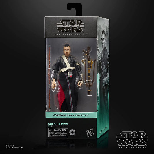 Star Wars The Black Series Chirrut Îmwe 6-Inch-Scale Rogue One: A Story Collectible Action Figure - toyzverse