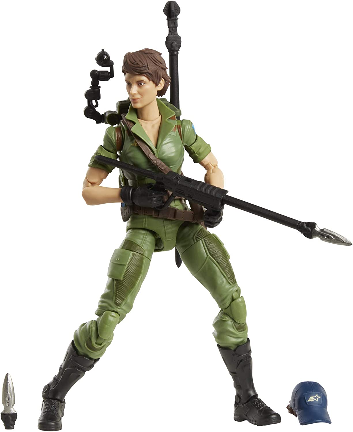 Hasbro G.I. Joe Classified Series Lady Jaye Action Figure 25 Collectible Premium Toy with Multiple Accessories 6-Inch Scale with Custom Package Art , Green - toyzverse