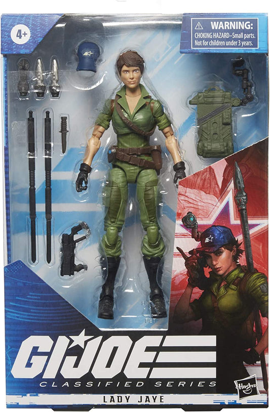 Hasbro G.I. Joe Classified Series Lady Jaye Action Figure 25 Collectible Premium Toy with Multiple Accessories 6-Inch Scale with Custom Package Art , Green - toyzverse