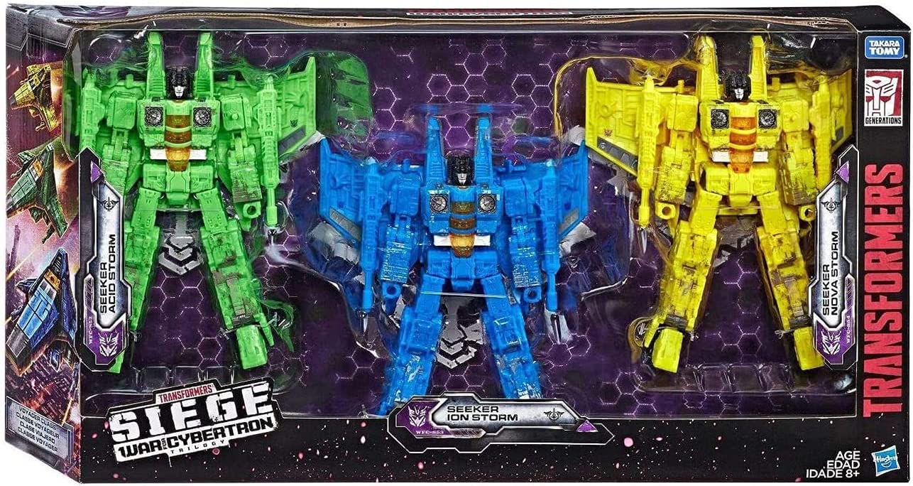 Transformers War for Cybertron Siege Seekers Ion Storm Acid Storm Nova Storm Set - toyzverse