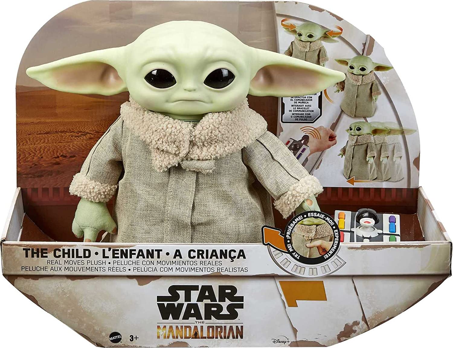 Star Wars RC Grogu Plush Toy, 12-in Soft Body Doll from The Mandalorian with Remote-Controlled Motion - toyzverse