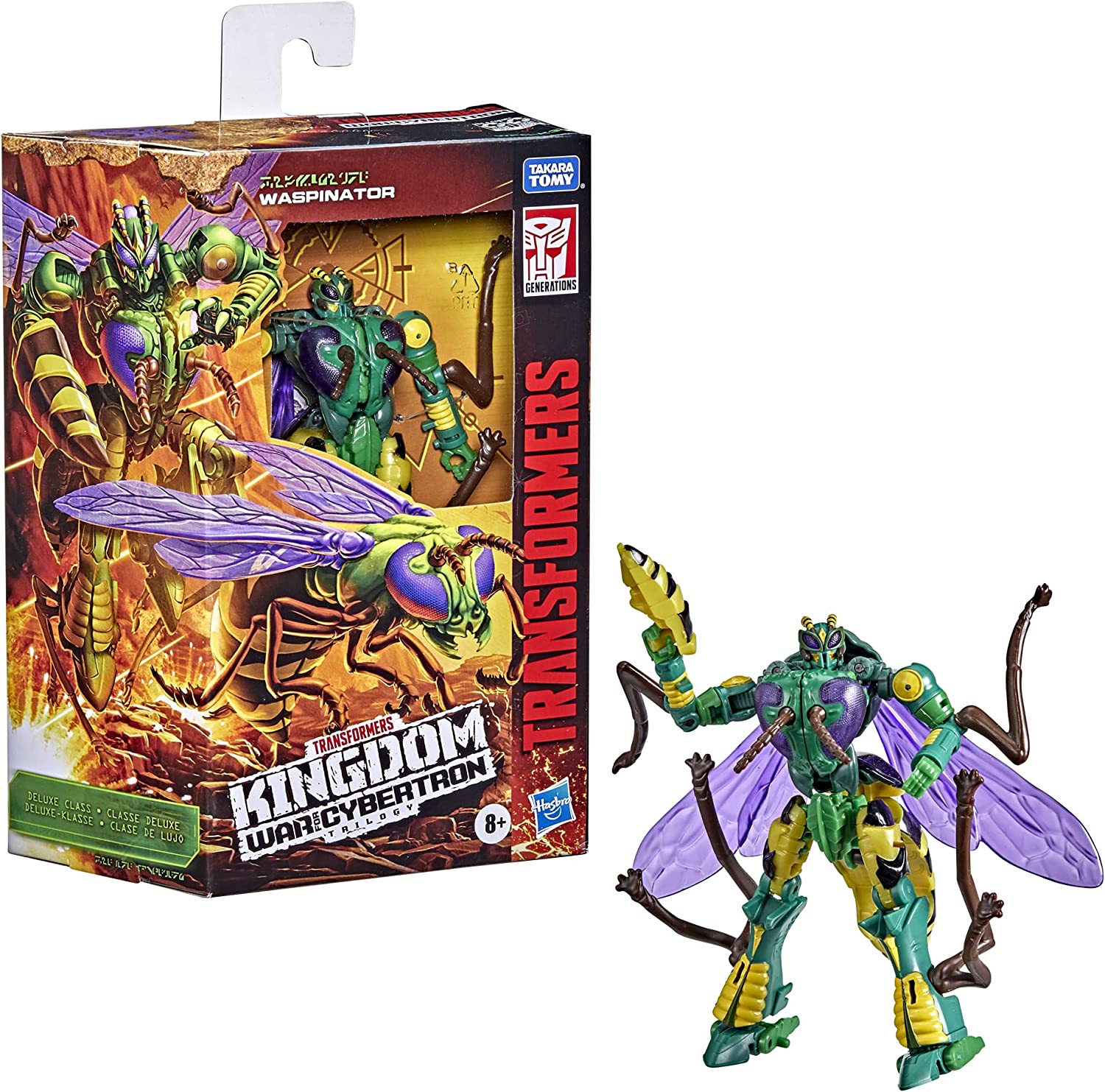 Transformers Toys Generations War for Cybertron: Kingdom Deluxe WFC-K34 Waspinator Action Figure - toyzverse